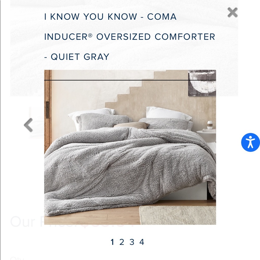 New BYourBed coma inducer comforter and pillow cover. Fits up to king bed